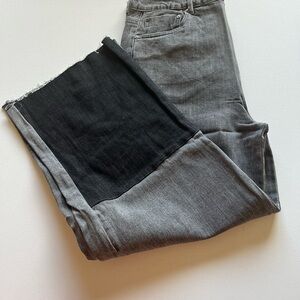NWT Women's‎ Tractr High Rise Straight Size 10/30 Gray/Black Jeans (E5)
